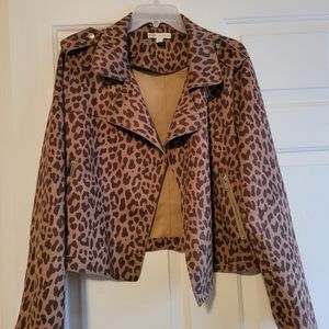 Cato's Leopard Mircosuede Jacket